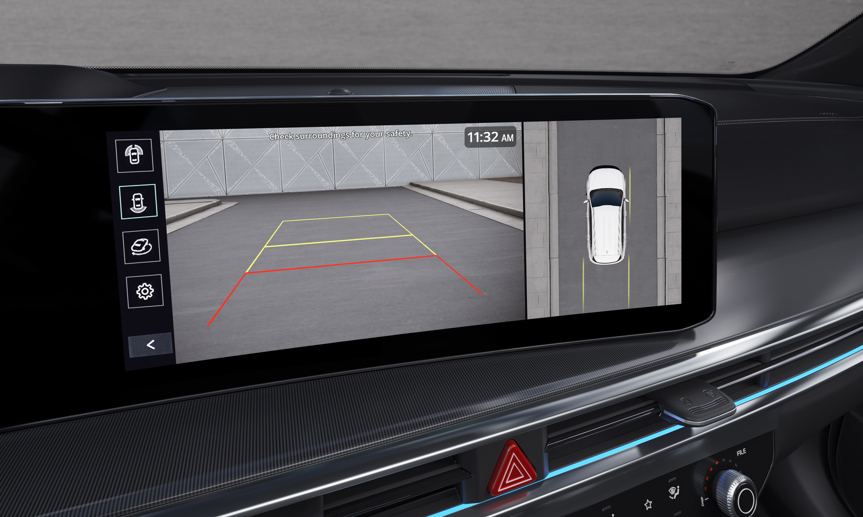 Camera 360 - Hiển thị điểm mù trên mà hình đa thông tin BVM